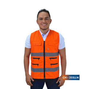 Chaleco Dril Reflectivo Metro